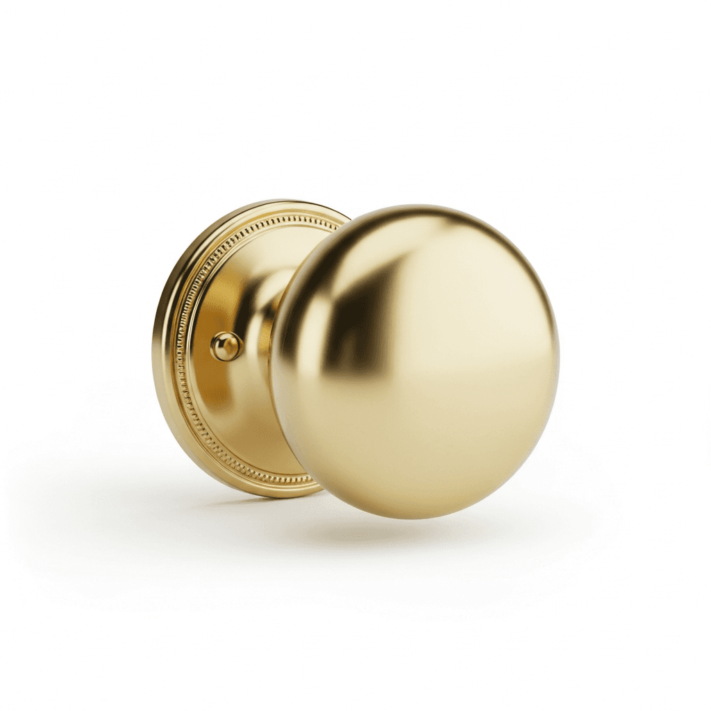 Classic Round Door Knob - Side